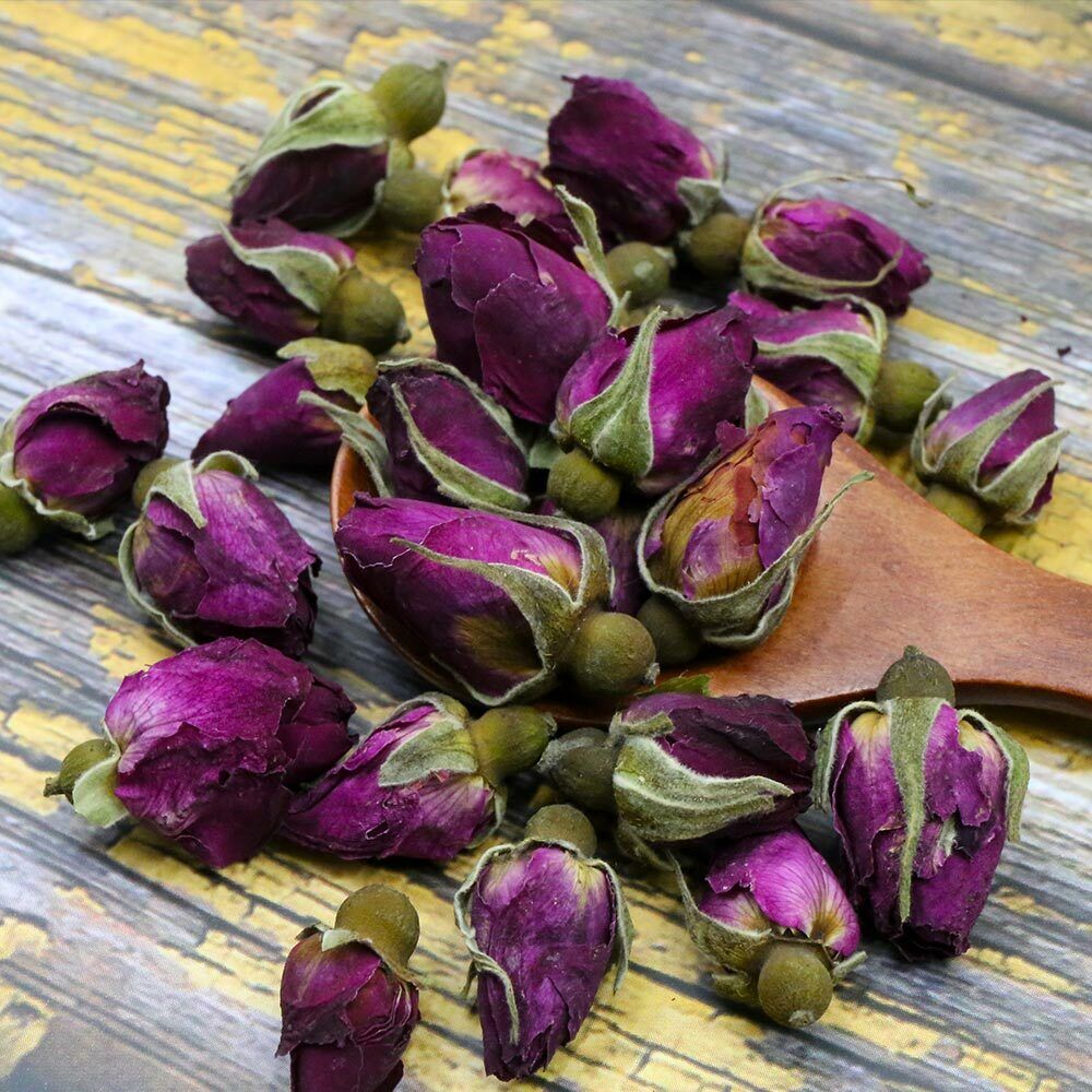 Rose Buds Dried Flower Floral Herbal Tea Chinese Tea Purple Rosebud