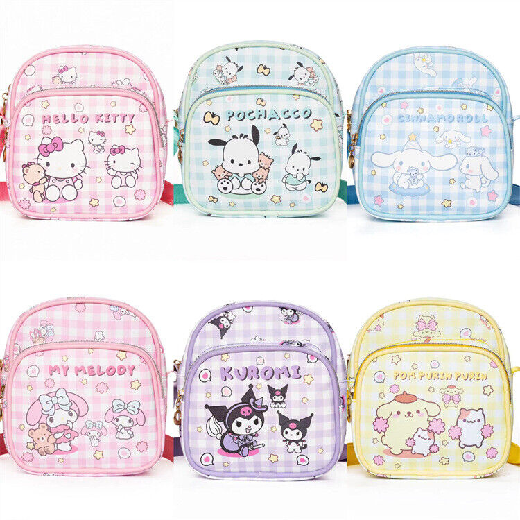 hellokitty kuromi PU fashion shoulder bag kids storage bag outdoor bag POUCH