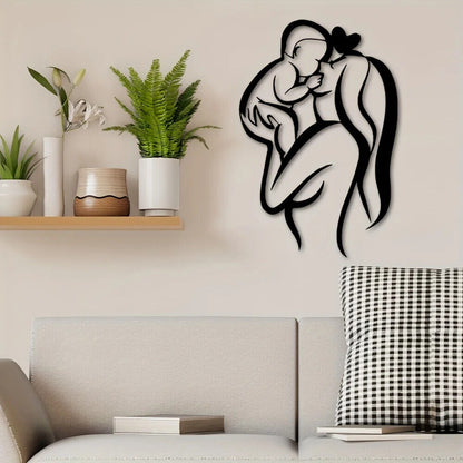 Mother & Child Mother Wall Art, Love And Mother's Day Wall Decor Metal