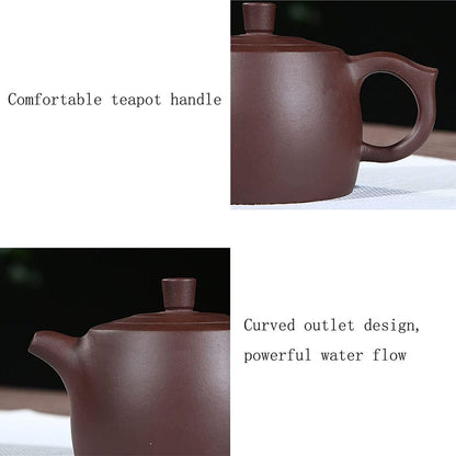 Zisha Teapot 200ml Chinese Yixing Clay Purple sand Pot jinglan Gongfu Tea Set