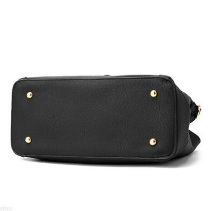 Fashion Women Ladie PU Leather Handbag Shoulder Bag Flower Satchel Messenger Bag
