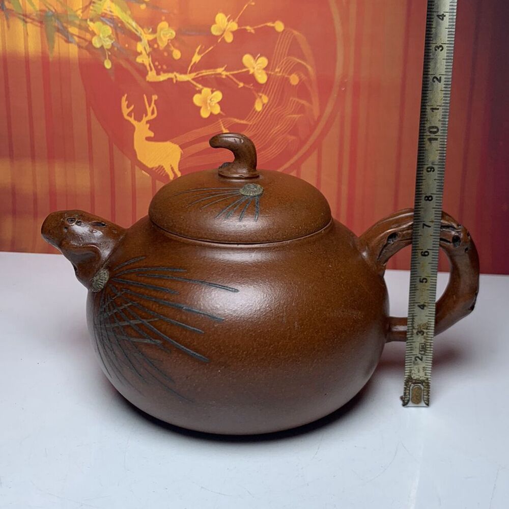 Vintage Chinese Yixing Purple Clay Teapot Zisha Ceremony Exquisite Teaware Rare