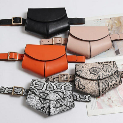 Fanny Pack Women Girl Fashion Waist Belt Bag serpentine Vintage Waist Bag Gifts