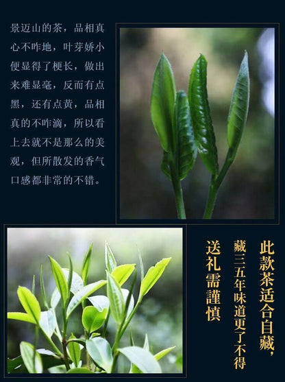 Pu-Erh, Sheng Jiayuan, Jingmai Mountain (pure material of ancient trees), 2017 Y, 357 g.