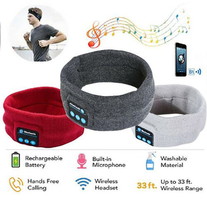 Sleep Bluetooth 5.0 Headband Wireless Headphones Stereo Sport Run Music Headset