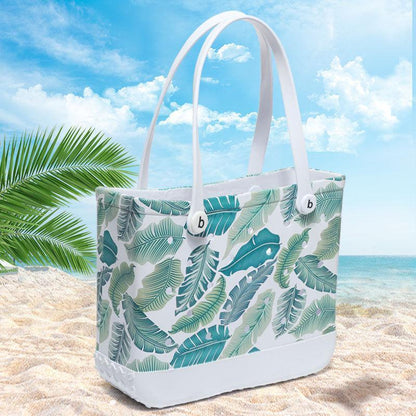 Large Rubber Beach Shoulder Tote Bag Luxury Summer Travel Outdoor Waterproof Bag