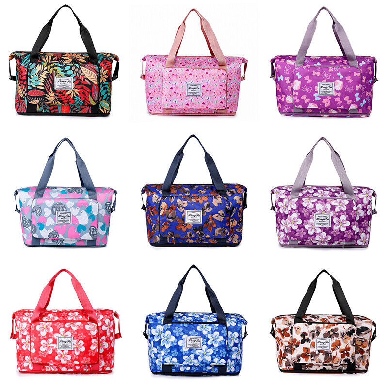 Printed Dry Wet Separation Gym Bag Extensible Waterproof Travel Sports Fitness
