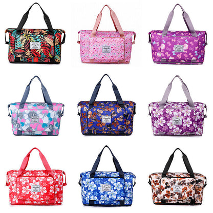 Printed Dry Wet Separation Gym Bag Extensible Waterproof Travel Sports Fitness