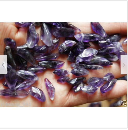 Natural Lot of Tiny Clear Amethyst Quartz Crystal Rock Chips 50g