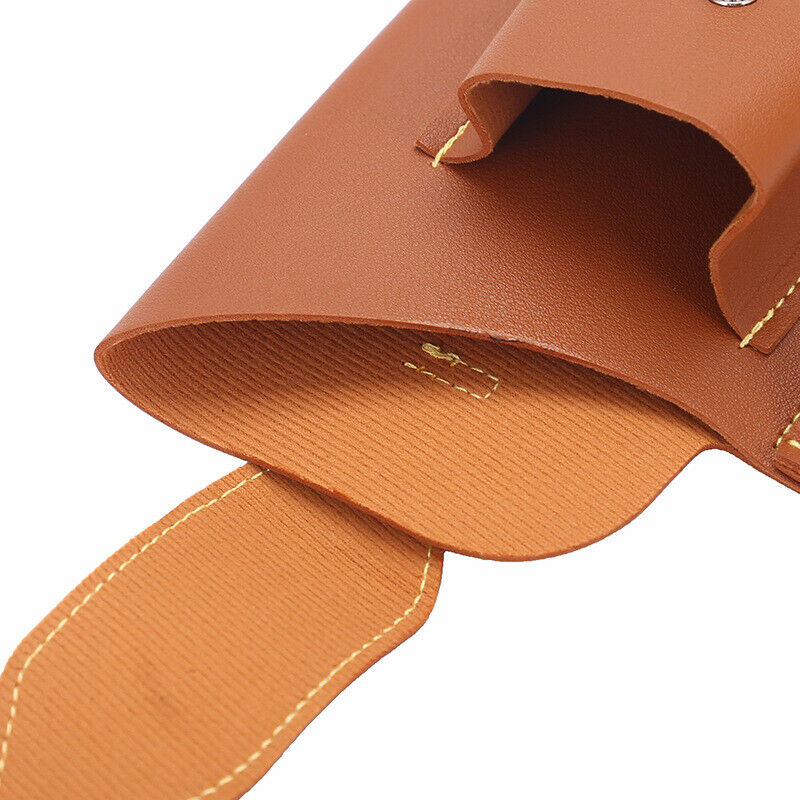 Men's Retro PU Leather Waist Bag Outdoor Belt Hanging Mobile Phone Key Bag Case