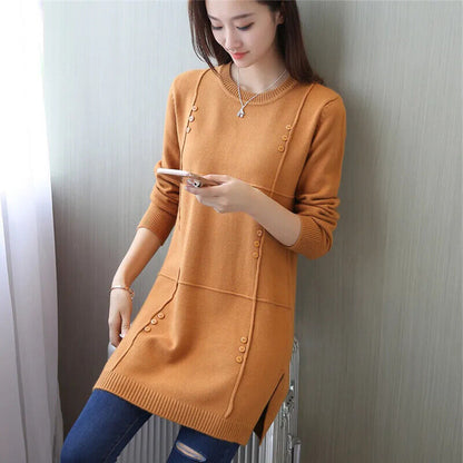 Autumn Winter Women Sweater Pullover Knitwear Sweater O-neck Sweater Clothes