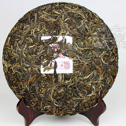 357g Health Care Cha Tea Cake Top-Grade Bohai Pu-erh Tea Ancient Tree Green Tea