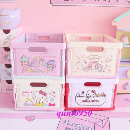 Kuromi Cinnamoroll Hello Kitty My Melody Foldable Storage Box Cube Organizer