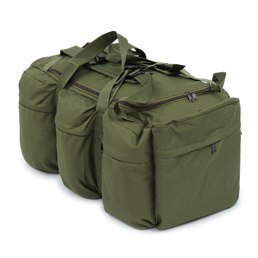 90L Large Duffle Luggage Bag Waterproof Canvas Outdoor Shoulder Handbag Backpack