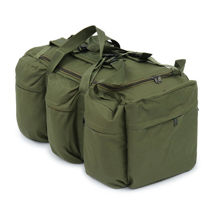 90L Large Duffle Luggage Bag Waterproof Canvas Outdoor Shoulder Handbag Backpack