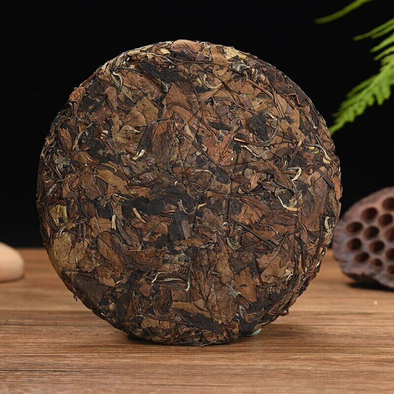 350g High Mountain Bai Cha Cake Shou Mei Premuim Wild Aged White Tea Fuding