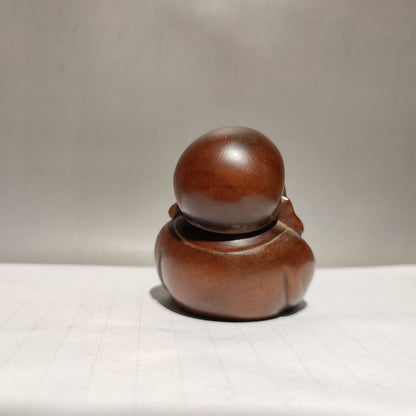vintage buddha antique wood carved figures children gift wooden statue carving