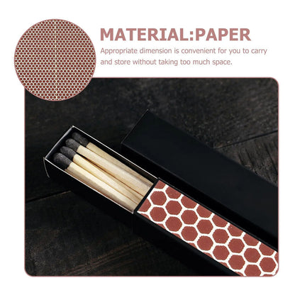 Matchstick Sheet 2 Sets Match Striker Paper DIY Honeycomb Peel Adhesive Stickers