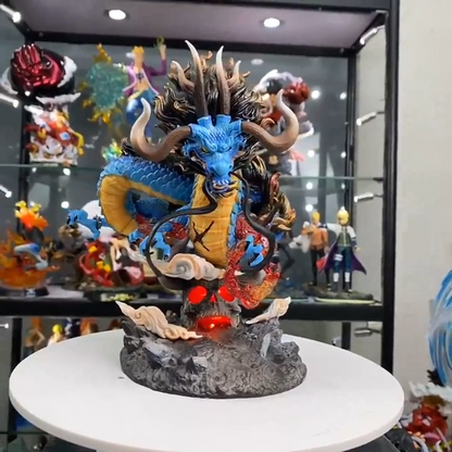 Anime One Piece Figure Kaido Dragon PVC Action Figure Model Statue Toys Light