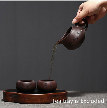 true yixing zisha tea set handmade carved shipiao pot master tea cup pitcher new