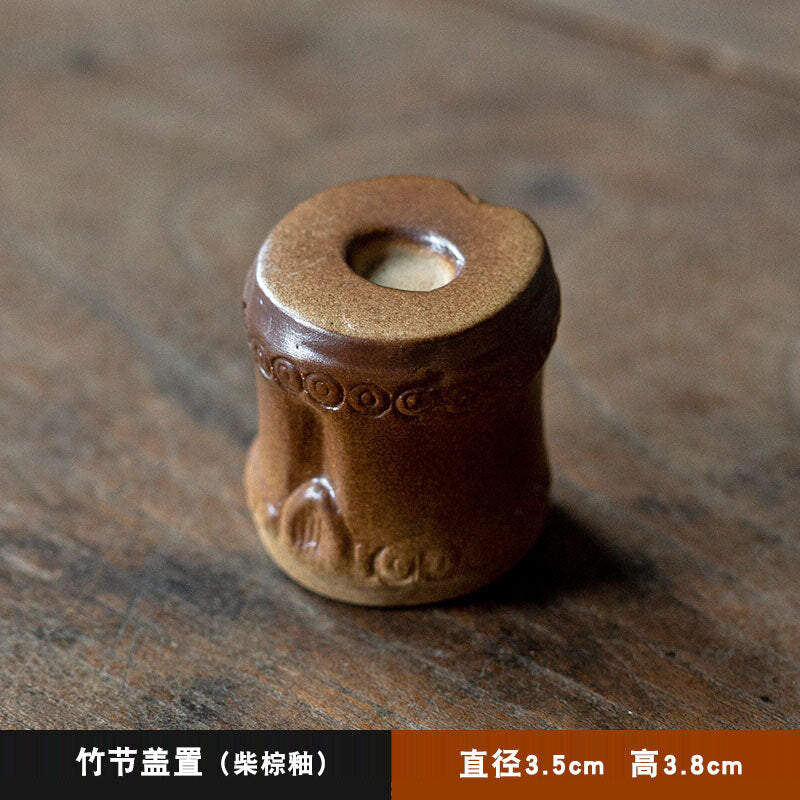 Vine Woven Cover, Hand Woven Tea Ceremony Accessories, Ceramic Persimmons