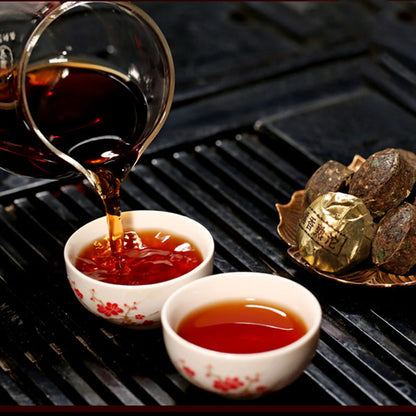 500g Organic Pu'er Ripe Tea Glutinous Rice Fragrance Small Puerh Tea Black Tea