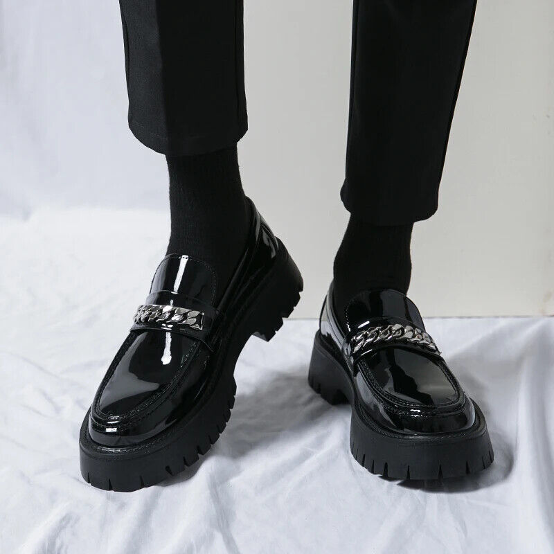 Men Black Leather Shoes Business Wedding Shoe Men Leather Shoes