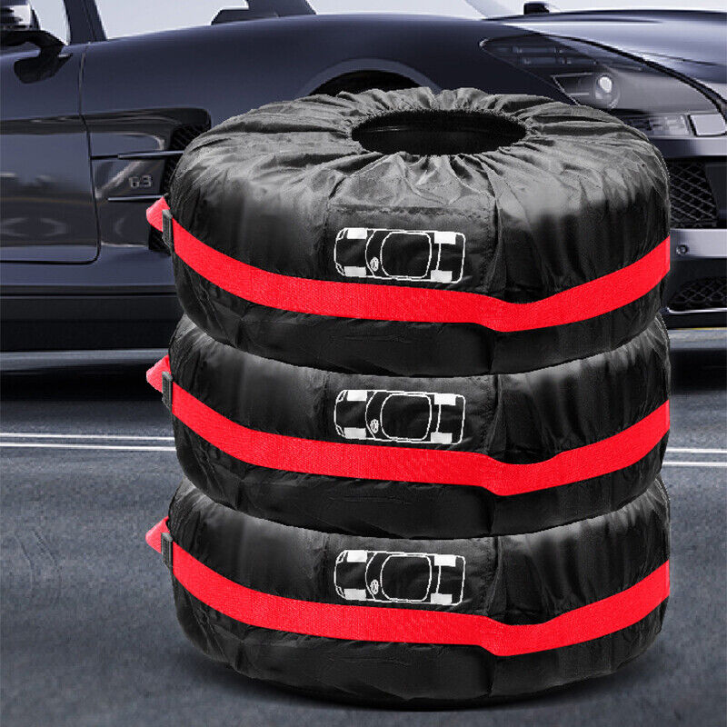 Car SUV Tire Cover Case Car Auto Spare Wheel Totes Handle Waterproof Storage Bag
