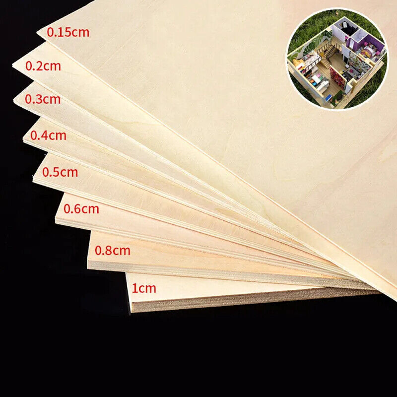 Basswood Plywood Multi Size Aviation Layer Board Plank Unfinished Wood Materials