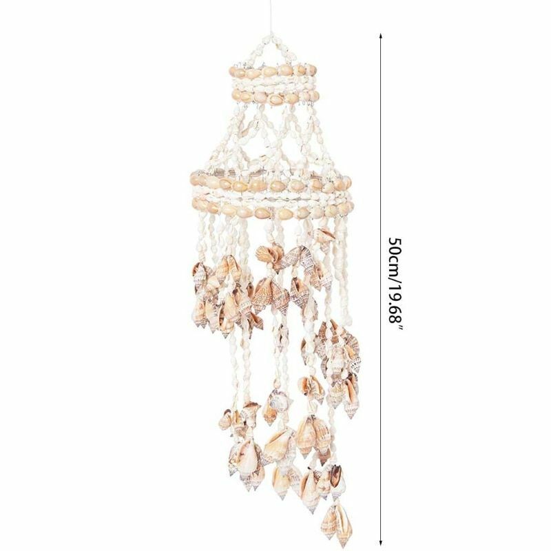 Conch Sea Shells Wind Chime 50cm Hanging Ornament Home Creative Wall Decorations