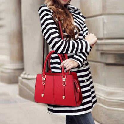 Women's Ladies PU Leather Backpack Handbag Cross Shoulder Bag Messenger Tote Bag