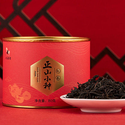 80g Zhengshanxiaozhong Black Tea Genuine Natural Canned Fragrant Tea Health Care