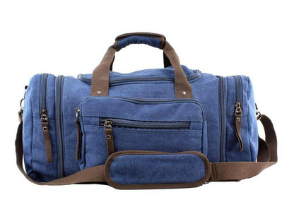 Jiao Miao Overnight Handbag Shoulder Canvas Travel One Size (Hardcode), Blue