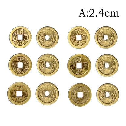 Feng Shui Lucky Coins 20 Pcs Chinese Ancient Oriental Emperor Qing Money 20-24mm