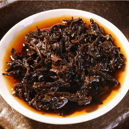 357g Yunnan Menghai 2015 Year Ripe Aged Puerh Tea Palace Cooked Pu-erh Tea Cake