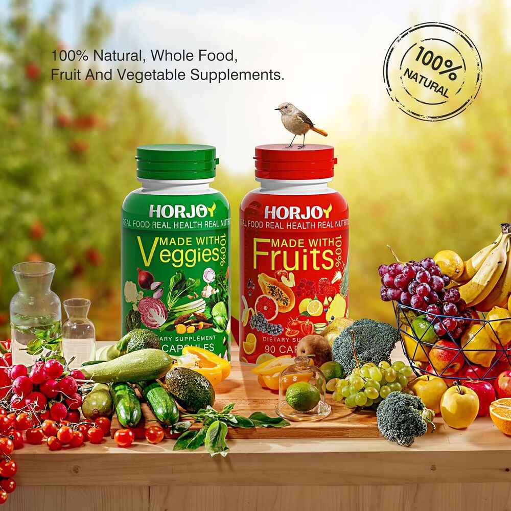 HORJOY Nature Fruits and Veggies/Vitamins Supplements Dietar
