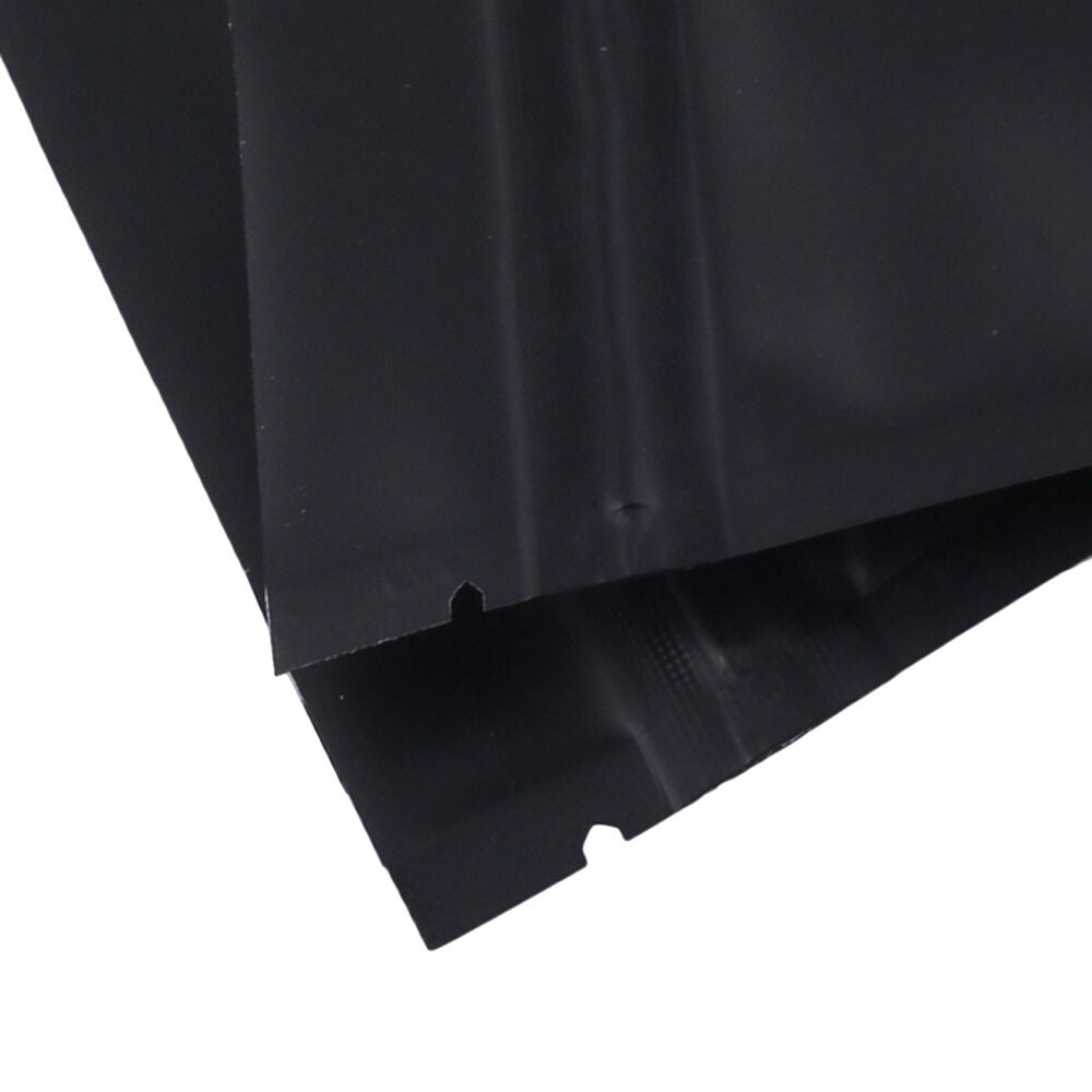 100 Flat Aluminum Foil Zip Lock Mylar Bag Resealable Zipper Clip Repacking Pouch