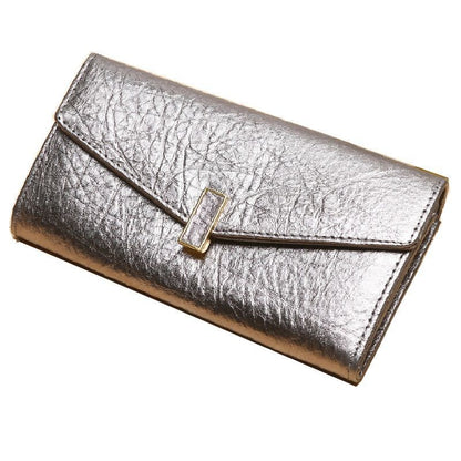 Genuine Leather Wallet Long Purse Clutch Bag 10*19*2.5cm Black Blue Wallets 1PC