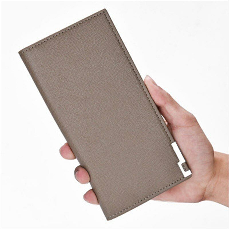 Card&ID Cash Clamps PU Leather Men's Wallet Money Clip Billfold Male Purse Bag