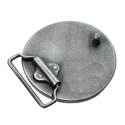 Men Belt Buckles Fashion Western Round Cowboy Rodeo Retro Waistbands Accessories