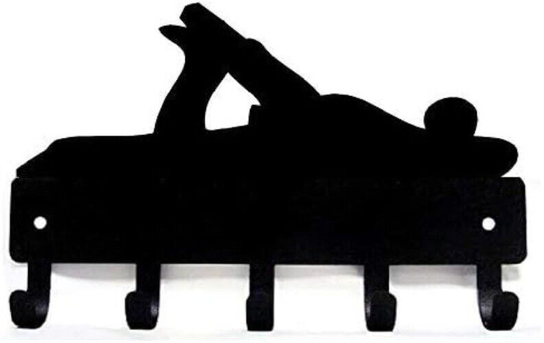 Carpenter Plane Metal Key Rack - 6 Inch Wide/9 Inch Wide Metal Wall Art