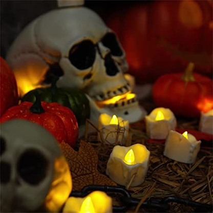 Homemory Timer Tea Lights & 24Pcs Blue LED