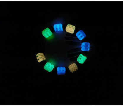 Luminous Resin Snakeskin Knife Pendant EDC Paracord Lanyard Keychain Accessories