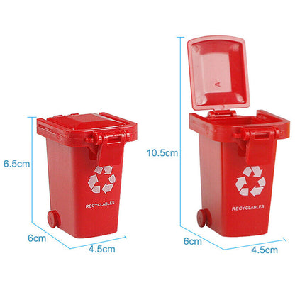 Kid 4pcs/set Trash Can Toy Garbage Truck Cans Curbside Vehicle Bin _AUSEyhMC