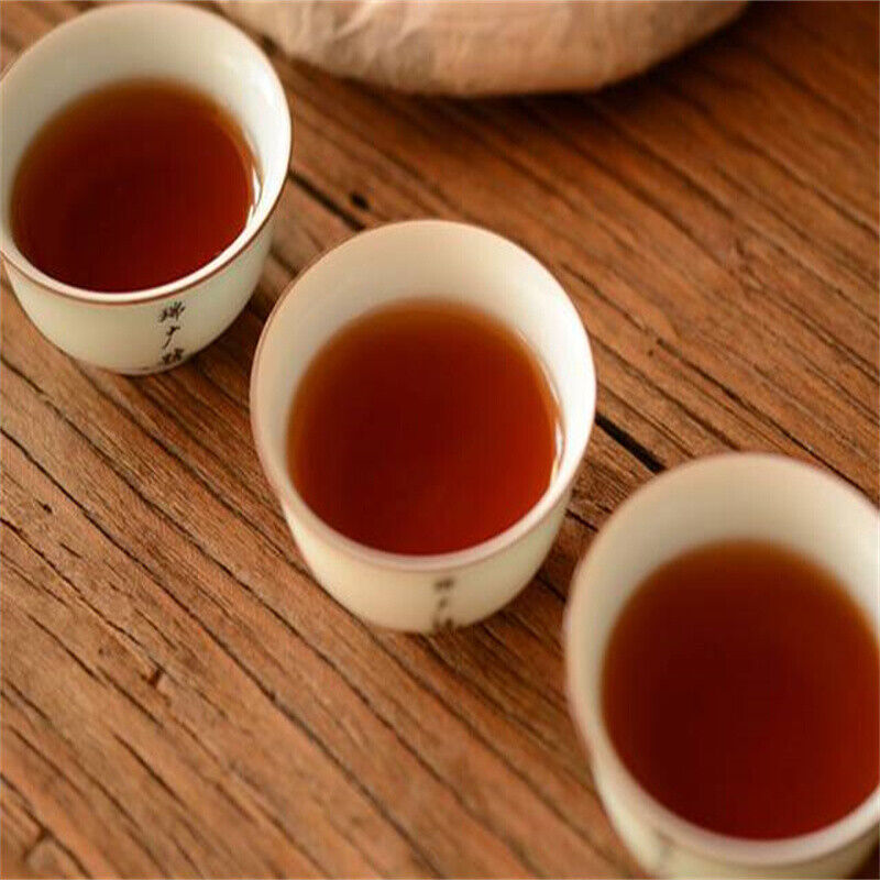 Chinese Tea Early Spring Pu'er Ripe Tea Menghai Qi Zi Pu-erh Black Tea Cake 357g