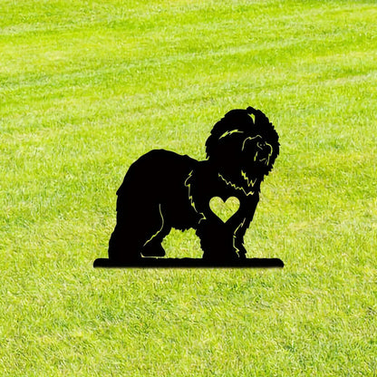 Vivid Beagle Garden Stake Iron Silhouette Metal Yard Sign Courtyard Art Garden