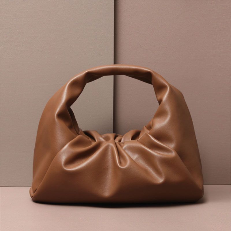Pouch Genuine Soft Leather Cloud Bag Handbag Purse Clutch Dumpling Shoulder Bags