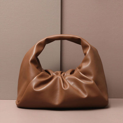 Pouch Genuine Soft Leather Cloud Bag Handbag Purse Clutch Dumpling Shoulder Bags
