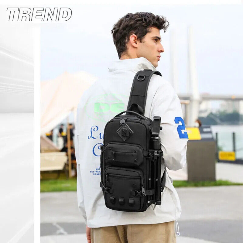 Men's Chest Bag Outdoor Tactical Crossbody Bag Sports Bag Man Shoulder Bag