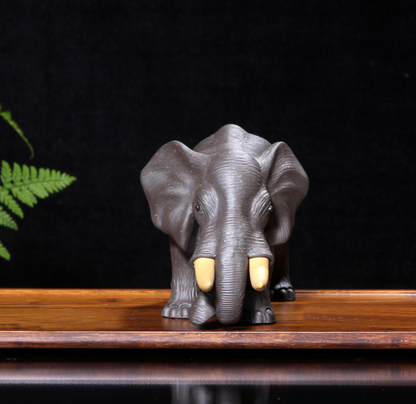Purple sand tea pet Yixing elephant creative decoration sculpture miscellaneous